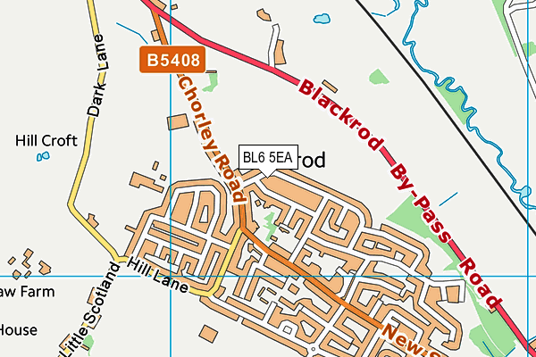 BL6 5EA map - OS VectorMap District (Ordnance Survey)