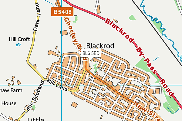 BL6 5ED map - OS VectorMap District (Ordnance Survey)
