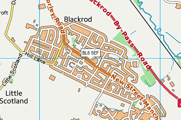 BL6 5EF map - OS VectorMap District (Ordnance Survey)