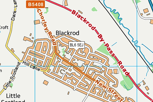 BL6 5EJ map - OS VectorMap District (Ordnance Survey)