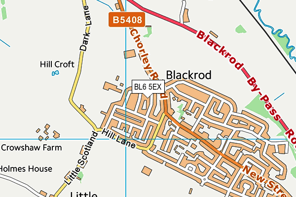 BL6 5EX map - OS VectorMap District (Ordnance Survey)