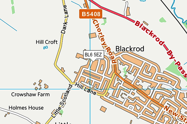 BL6 5EZ map - OS VectorMap District (Ordnance Survey)