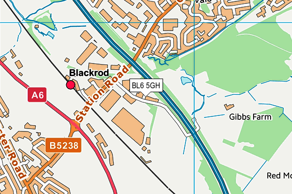 BL6 5GH map - OS VectorMap District (Ordnance Survey)