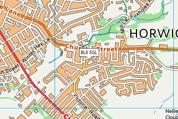 BL6 5GL map - OS VectorMap District (Ordnance Survey)