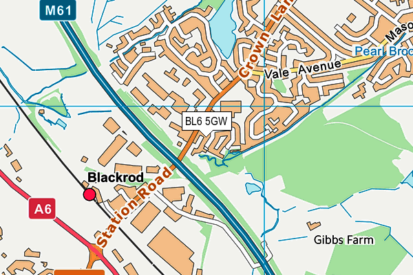 BL6 5GW map - OS VectorMap District (Ordnance Survey)