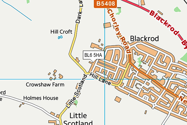 BL6 5HA map - OS VectorMap District (Ordnance Survey)