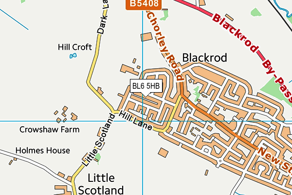 BL6 5HB map - OS VectorMap District (Ordnance Survey)