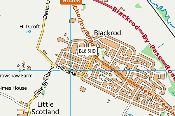 BL6 5HD map - OS VectorMap District (Ordnance Survey)