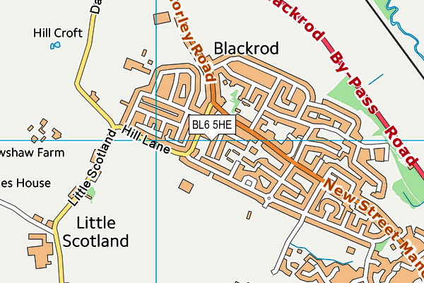 BL6 5HE map - OS VectorMap District (Ordnance Survey)