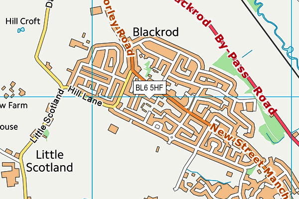 BL6 5HF map - OS VectorMap District (Ordnance Survey)