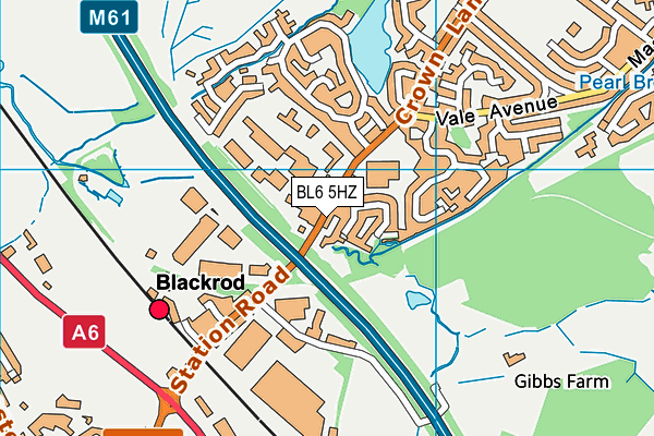 BL6 5HZ map - OS VectorMap District (Ordnance Survey)