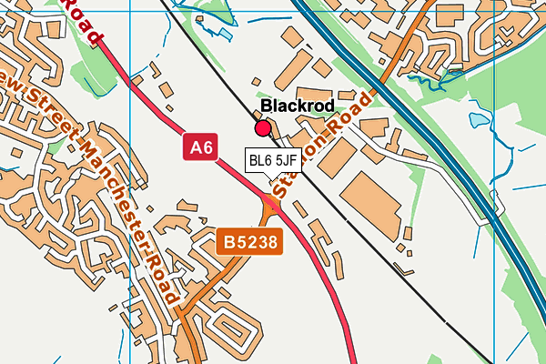 BL6 5JF map - OS VectorMap District (Ordnance Survey)