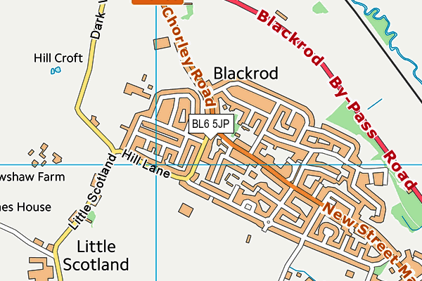 BL6 5JP map - OS VectorMap District (Ordnance Survey)