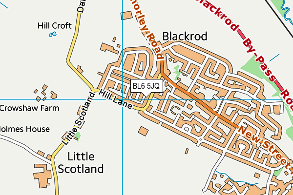 BL6 5JQ map - OS VectorMap District (Ordnance Survey)