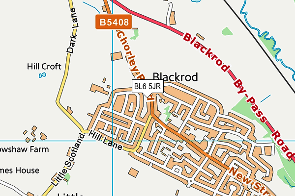 BL6 5JR map - OS VectorMap District (Ordnance Survey)