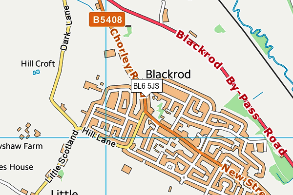 Map of BLACKROD HOUSE LIMITED at district scale