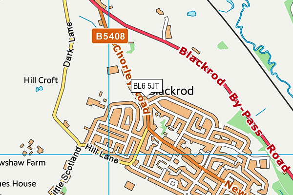 BL6 5JT map - OS VectorMap District (Ordnance Survey)