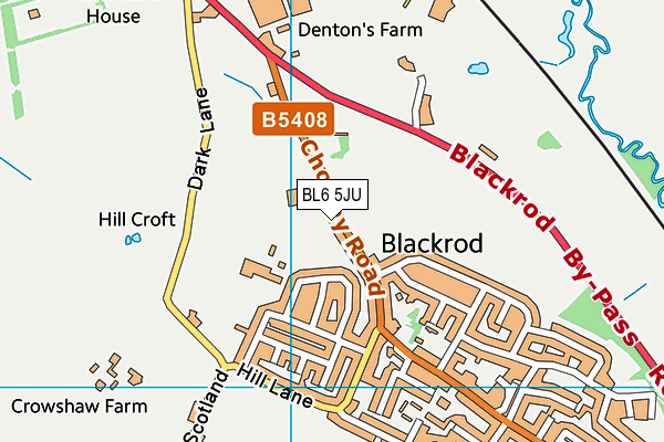 BL6 5JU map - OS VectorMap District (Ordnance Survey)