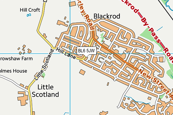 BL6 5JW map - OS VectorMap District (Ordnance Survey)