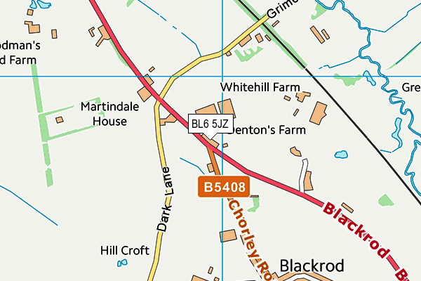 BL6 5JZ map - OS VectorMap District (Ordnance Survey)