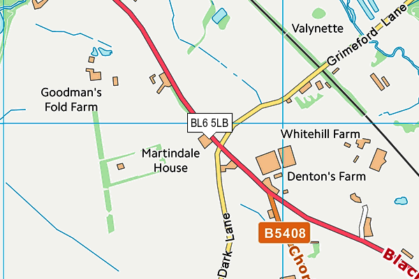 BL6 5LB map - OS VectorMap District (Ordnance Survey)