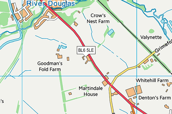 BL6 5LE map - OS VectorMap District (Ordnance Survey)