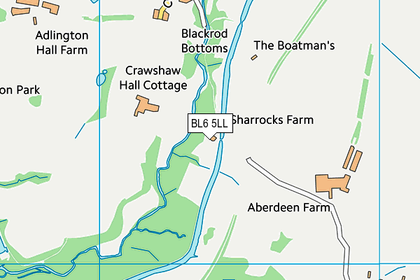 BL6 5LL map - OS VectorMap District (Ordnance Survey)