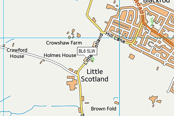 BL6 5LW map - OS VectorMap District (Ordnance Survey)