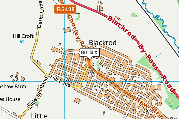 BL6 5LX map - OS VectorMap District (Ordnance Survey)
