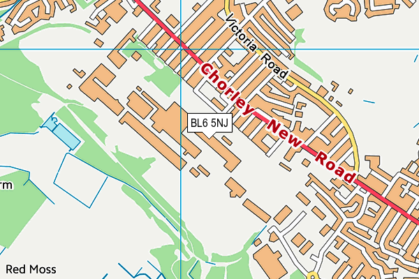 BL6 5NJ map - OS VectorMap District (Ordnance Survey)