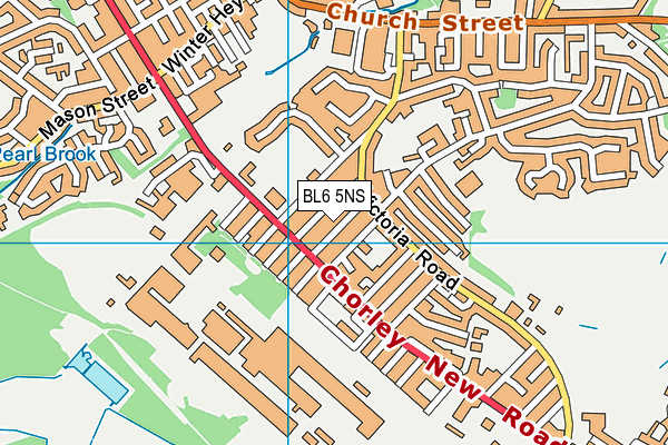 BL6 5NS map - OS VectorMap District (Ordnance Survey)