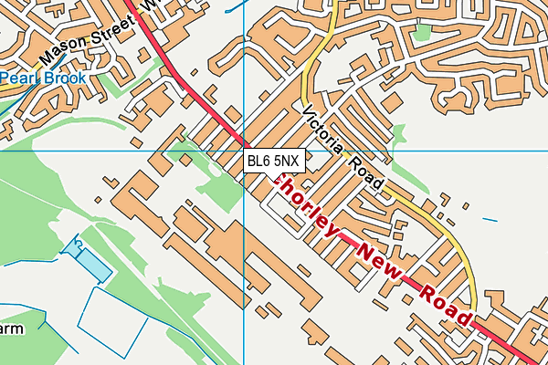 BL6 5NX map - OS VectorMap District (Ordnance Survey)