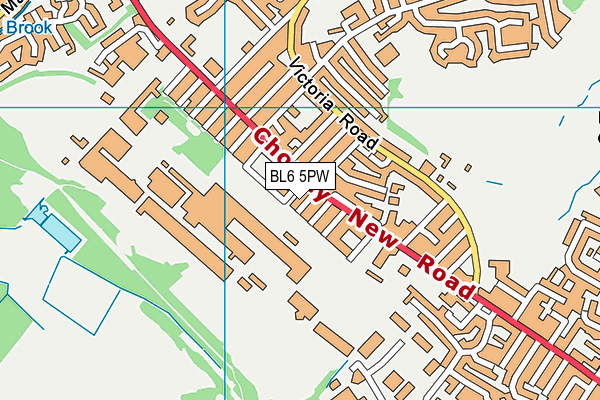 BL6 5PW map - OS VectorMap District (Ordnance Survey)