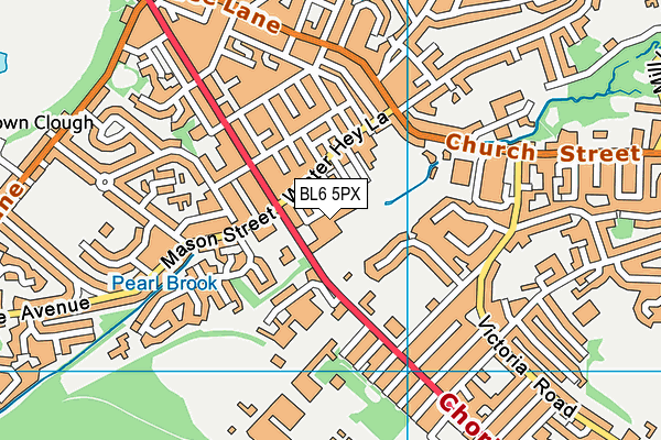 BL6 5PX map - OS VectorMap District (Ordnance Survey)