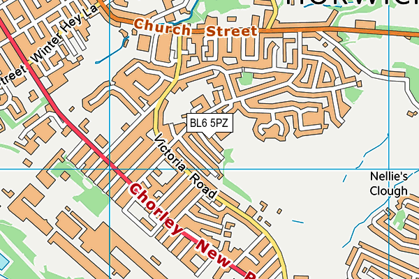 BL6 5PZ map - OS VectorMap District (Ordnance Survey)