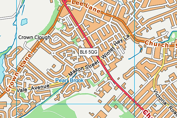 BL6 5QG map - OS VectorMap District (Ordnance Survey)