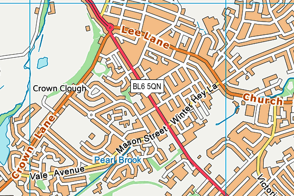 BL6 5QN map - OS VectorMap District (Ordnance Survey)