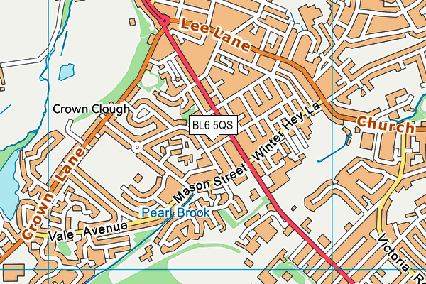 BL6 5QS map - OS VectorMap District (Ordnance Survey)