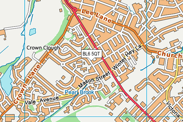 BL6 5QT map - OS VectorMap District (Ordnance Survey)