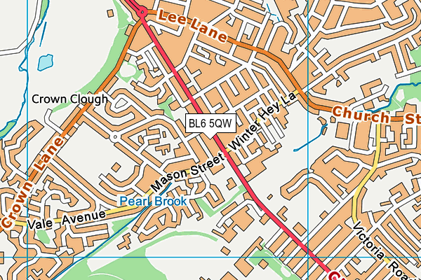 BL6 5QW map - OS VectorMap District (Ordnance Survey)