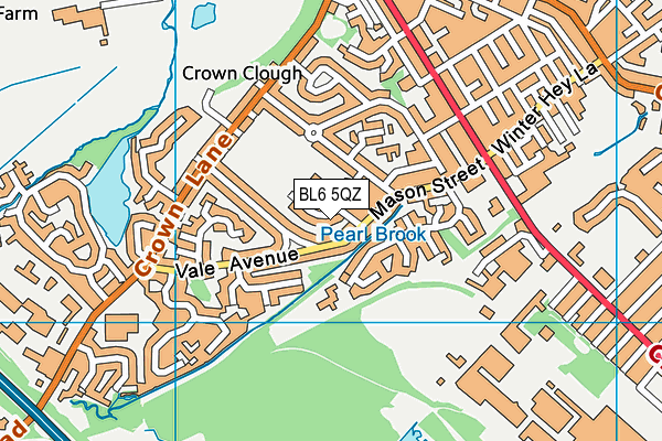 BL6 5QZ map - OS VectorMap District (Ordnance Survey)