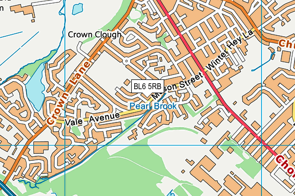 BL6 5RB map - OS VectorMap District (Ordnance Survey)