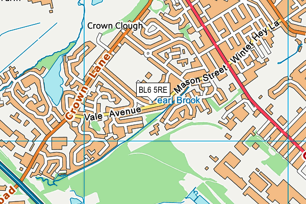 BL6 5RE map - OS VectorMap District (Ordnance Survey)
