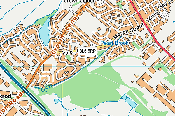 BL6 5RP map - OS VectorMap District (Ordnance Survey)