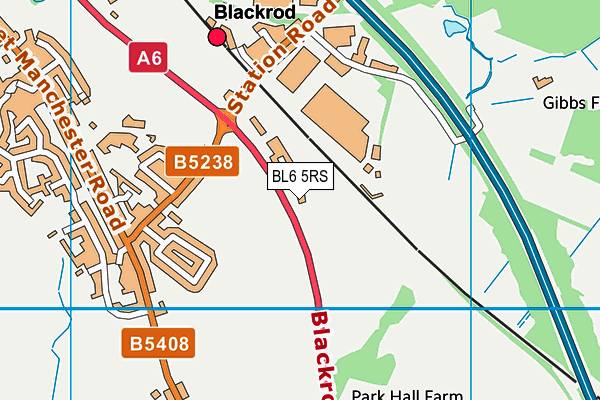 BL6 5RS map - OS VectorMap District (Ordnance Survey)