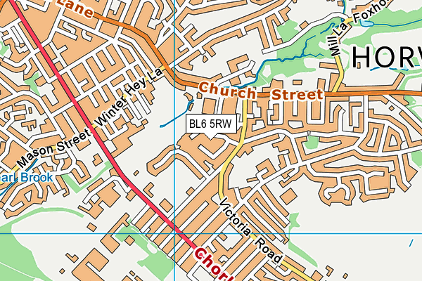 BL6 5RW map - OS VectorMap District (Ordnance Survey)