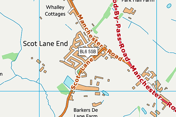 BL6 5SB map - OS VectorMap District (Ordnance Survey)