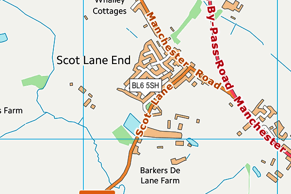 BL6 5SH map - OS VectorMap District (Ordnance Survey)