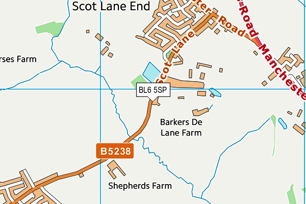BL6 5SP map - OS VectorMap District (Ordnance Survey)