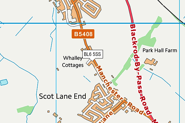 BL6 5SS map - OS VectorMap District (Ordnance Survey)